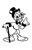 Donald Duck kleurplaat 22